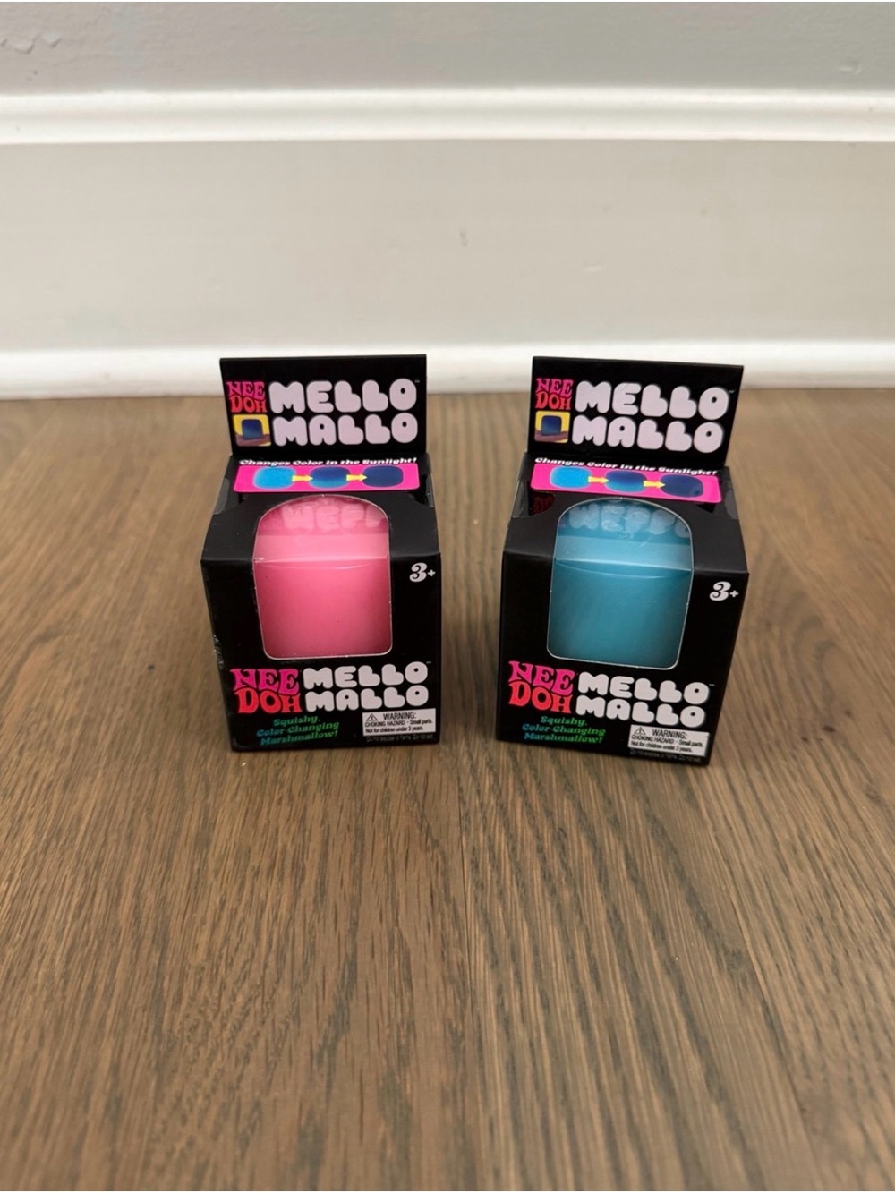 NEW 2X NeeDoh Mello Mallo Squishy Toy - Pink or Blue